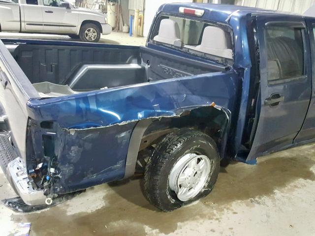 1GCDT136648185788 - 2004 CHEVROLET COLORADO BLUE photo 9