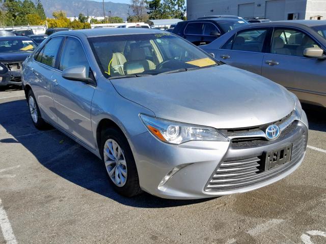 4T1BD1FK6FU148288 - 2015 TOYOTA CAMRY HYBR SILVER photo 1