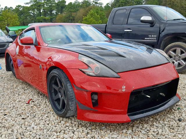 JN1AZ44E39M404605 - 2009 NISSAN 370Z RED photo 1