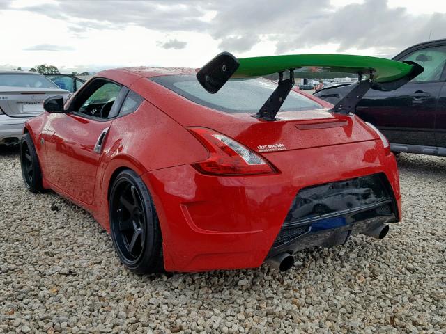 JN1AZ44E39M404605 - 2009 NISSAN 370Z RED photo 3