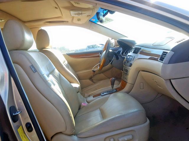 JTHBA30G755117765 - 2005 LEXUS ES 330 TAN photo 5