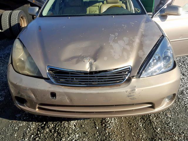 JTHBA30G755117765 - 2005 LEXUS ES 330 TAN photo 7