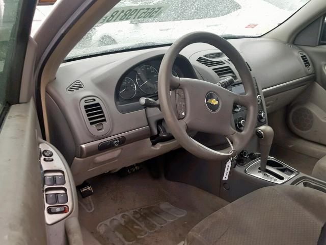 1G1ZS58F57F282465 - 2007 CHEVROLET MALIBU LS Күміс фото 9