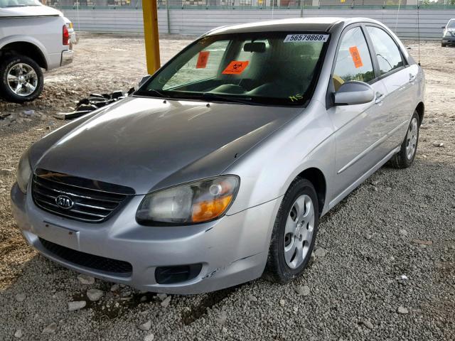 KNAFE221995625717 - 2009 KIA SPECTRA EX SILVER photo 2