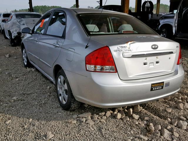 KNAFE221995625717 - 2009 KIA SPECTRA EX SILVER photo 3