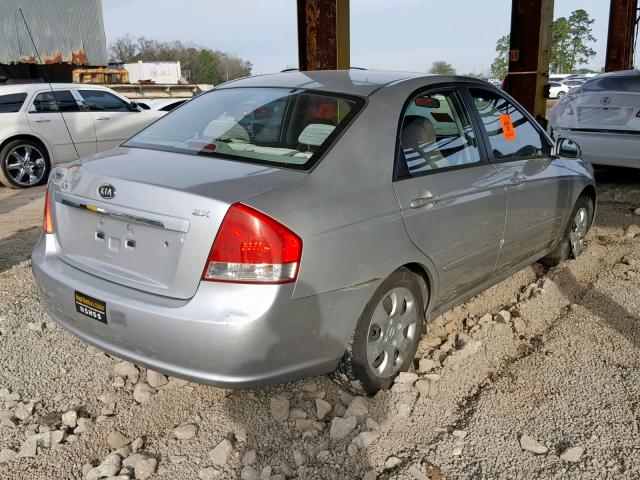 KNAFE221995625717 - 2009 KIA SPECTRA EX SILVER photo 4