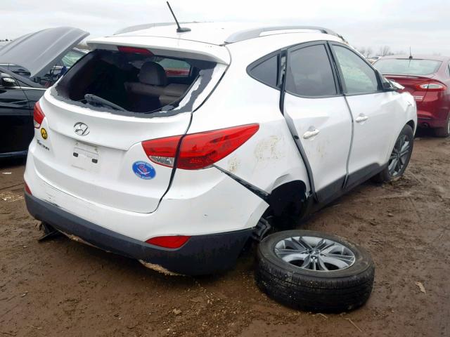 KM8JU3AG2FU087919 - 2015 HYUNDAI TUCSON LIM WHITE photo 4