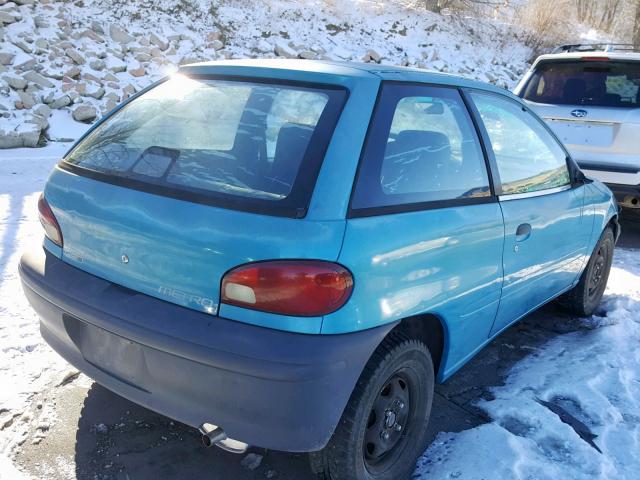 2C1MR2266V6750874 - 1997 GEO METRO BLUE photo 4