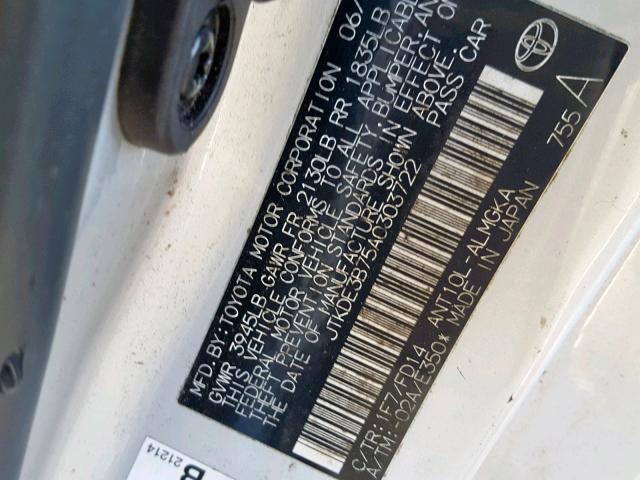 JTKDE3B75A0303722 - 2010 TOYOTA SCION TC Gümüş foto 10