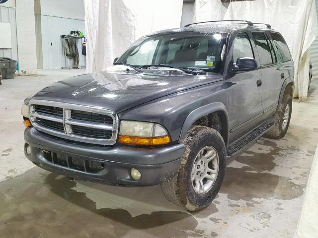 1B4HS48N32F123454 - 2002 DODGE DURANGO SL GRAY photo 2