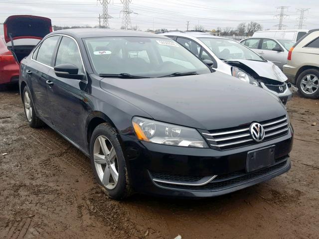 1VWBS7A37EC036114 - 2014 VOLKSWAGEN PASSAT SE BLACK photo 1