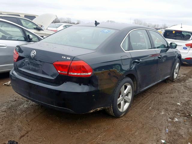 1VWBS7A37EC036114 - 2014 VOLKSWAGEN PASSAT SE BLACK photo 4