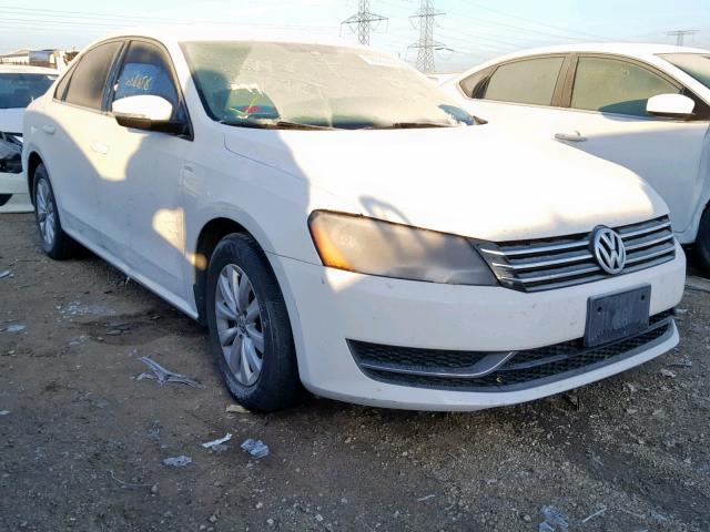 1VWAP7A35DC134506 - 2013 VOLKSWAGEN PASSAT S WHITE photo 1