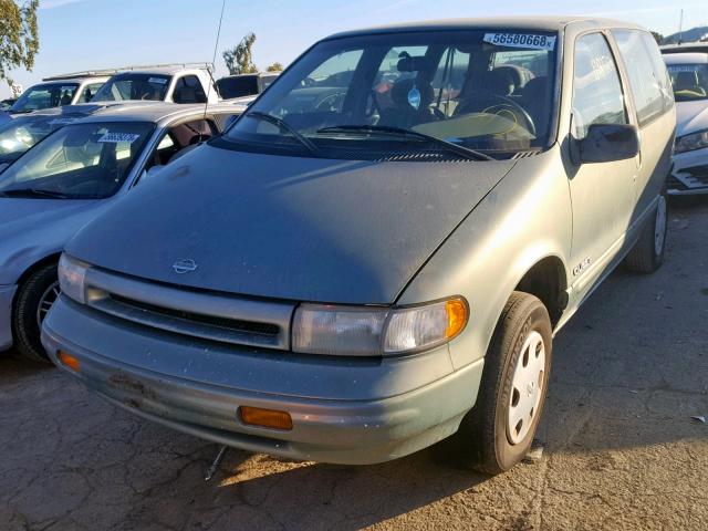 4N2DN11W2SD801694 - 1995 NISSAN QUEST XE GREEN photo 2