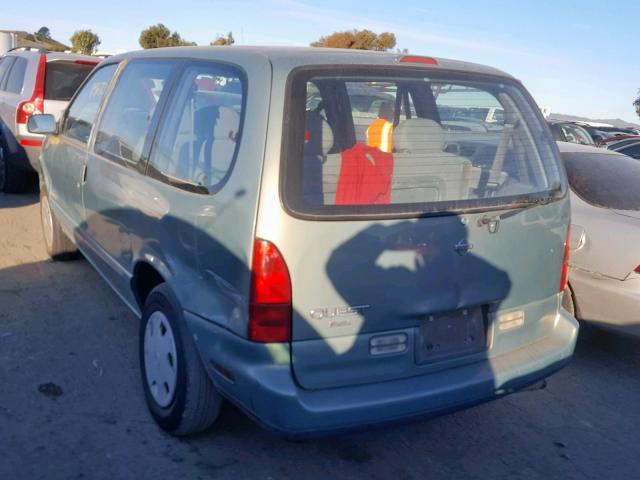 4N2DN11W2SD801694 - 1995 NISSAN QUEST XE GREEN photo 3