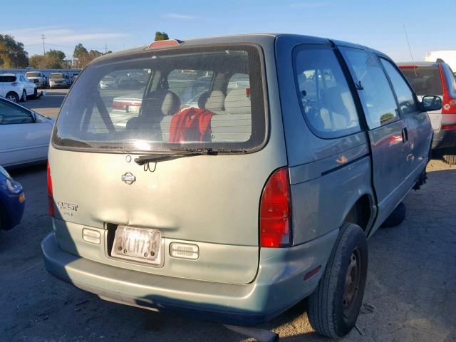 4N2DN11W2SD801694 - 1995 NISSAN QUEST XE GREEN photo 4