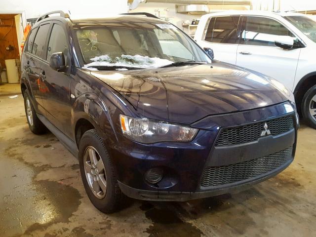 JA4AT2AW3BU604917 - 2011 MITSUBISHI OUTLANDER BLUE photo 1