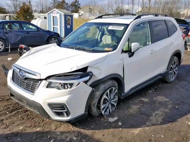 JF2SKASC3KH424567 - 2019 SUBARU FORESTER L WHITE photo 2