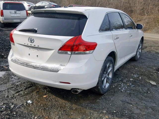 4T3BK3BB4AU029131 - 2010 TOYOTA VENZA BASE WHITE photo 4