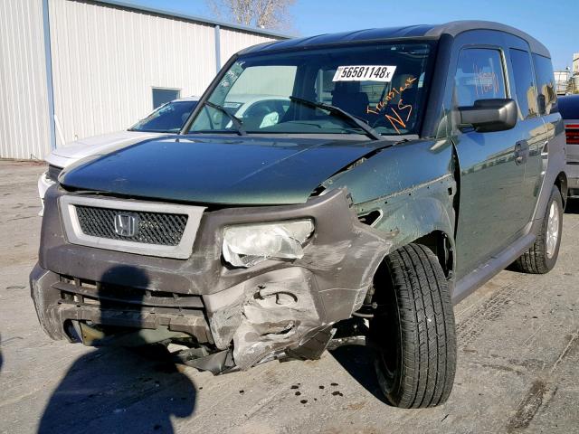 5J6YH28685L003275 - 2005 HONDA ELEMENT EX GREEN photo 2