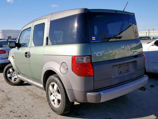 5J6YH28685L003275 - 2005 HONDA ELEMENT EX GREEN photo 3