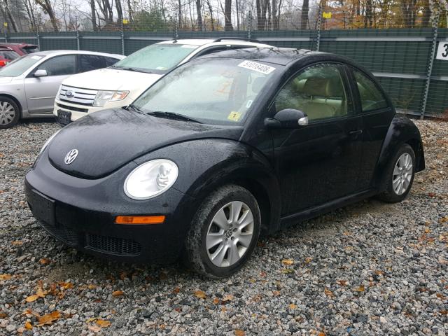 3VWPG31C38M524026 - 2008 VOLKSWAGEN NEW BEETLE BLACK photo 2