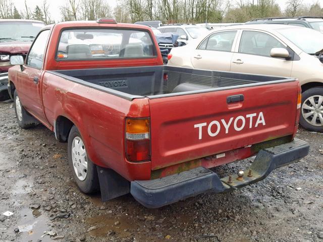 JT4RN81A7R5176798 - 1994 TOYOTA PICKUP 1/2 RED photo 3