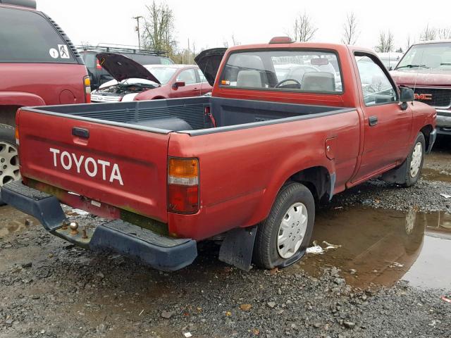 JT4RN81A7R5176798 - 1994 TOYOTA PICKUP 1/2 RED photo 4