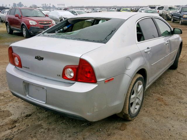1G1ZG57N194190665 - 2009 CHEVROLET MALIBU LS SILVER photo 4