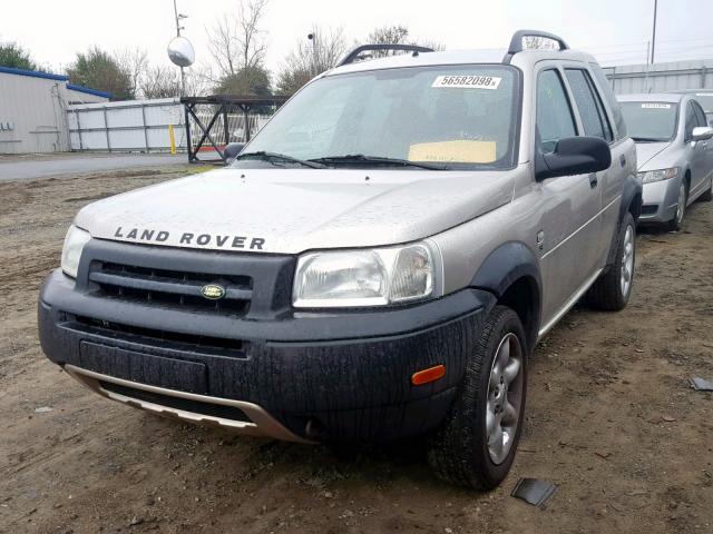 SALNY22222A376570 - 2002 LAND ROVER FREELANDER BEIGE photo 2