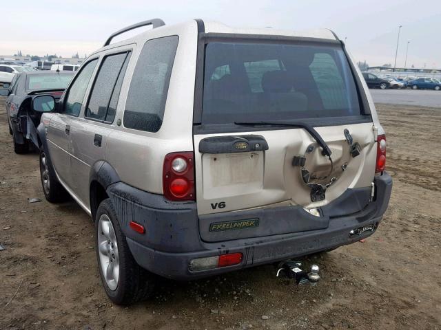 SALNY22222A376570 - 2002 LAND ROVER FREELANDER BEIGE photo 3