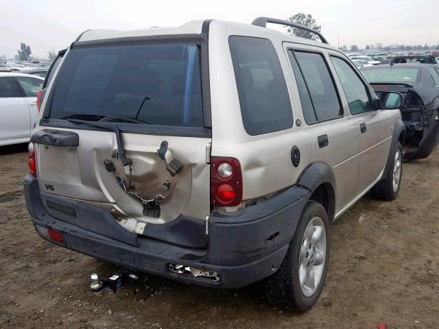 SALNY22222A376570 - 2002 LAND ROVER FREELANDER BEIGE photo 4