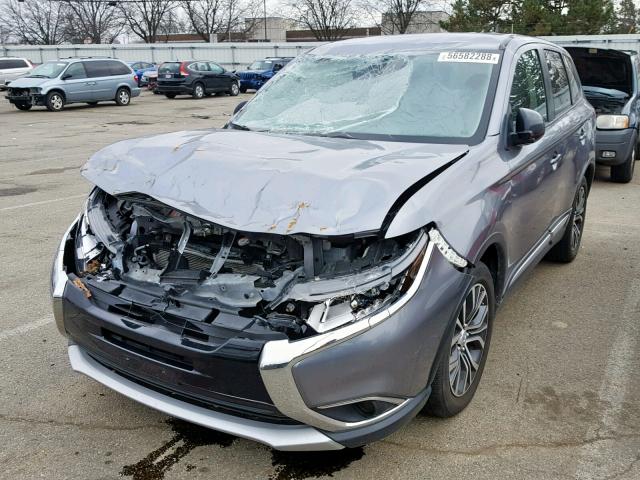 JA4AD2A39GZ039358 - 2016 MITSUBISHI OUTLANDER GRAY photo 2