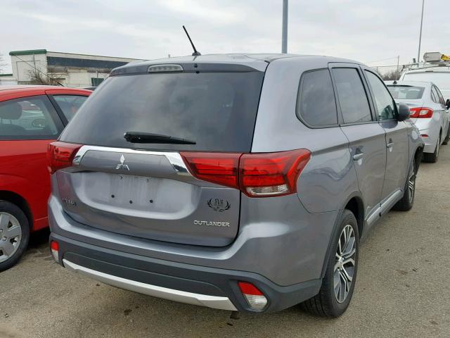 JA4AD2A39GZ039358 - 2016 MITSUBISHI OUTLANDER GRAY photo 4