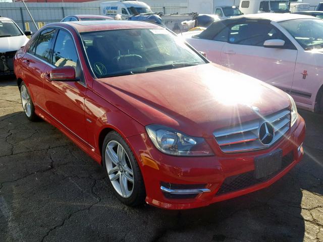 WDDGF4HB9CR204019 - 2012 MERCEDES-BENZ C 250 RED photo 1