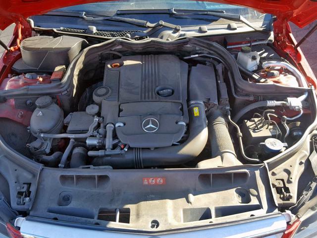 WDDGF4HB9CR204019 - 2012 MERCEDES-BENZ C 250 RED photo 7