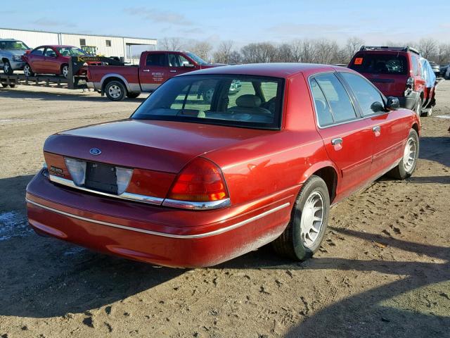 2FAFP74W9YX116393 - 2000 FORD CROWN VICT RED photo 4