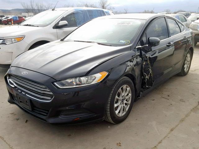 1FA6P0G78G5100682 - 2016 FORD FUSION S BLACK photo 2