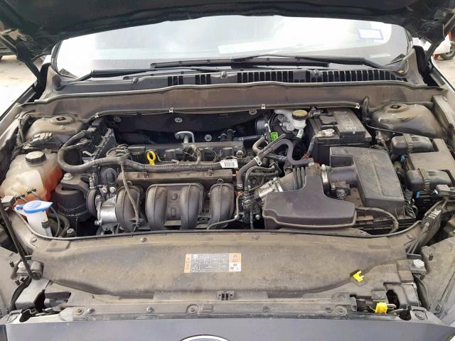 1FA6P0G78G5100682 - 2016 FORD FUSION S BLACK photo 7