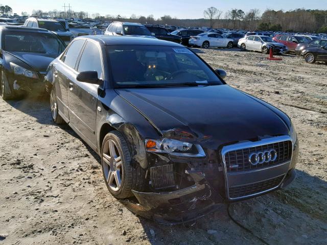 WAUAF78E88A038266 - 2008 AUDI A4 2.0T BLACK photo 1