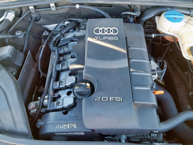 WAUAF78E88A038266 - 2008 AUDI A4 2.0T BLACK photo 7