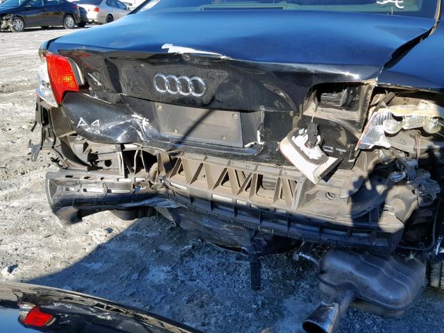 WAUAF78E88A038266 - 2008 AUDI A4 2.0T BLACK photo 9