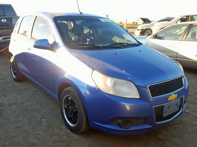 KL1TD66E39B618283 - 2009 CHEVROLET AVEO LS BLUE photo 1