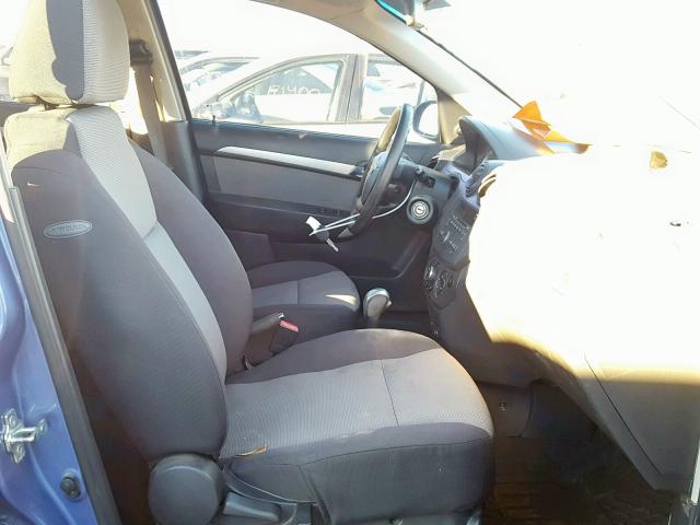 KL1TD66E39B618283 - 2009 CHEVROLET AVEO LS BLUE photo 5