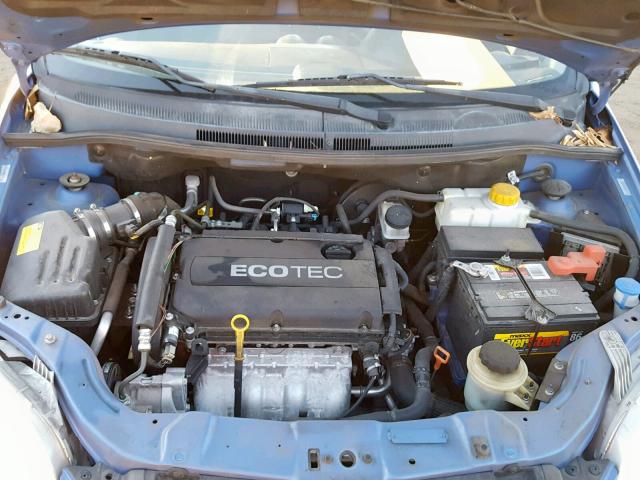 KL1TD66E39B618283 - 2009 CHEVROLET AVEO LS BLUE photo 7