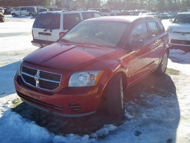 1B3HB48A69D132902 - 2009 DODGE CALIBER SX RED photo 2