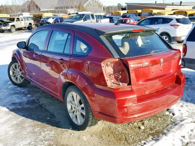 1B3HB48A69D132902 - 2009 DODGE CALIBER SX RED photo 3