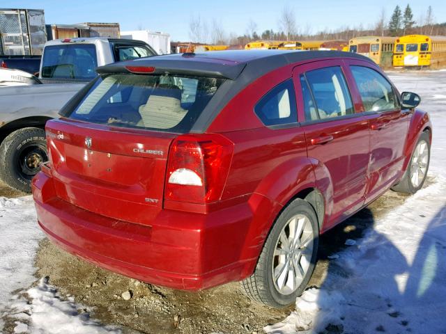 1B3HB48A69D132902 - 2009 DODGE CALIBER SX RED photo 4