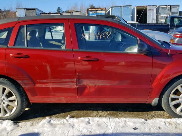 1B3HB48A69D132902 - 2009 DODGE CALIBER SX RED photo 9