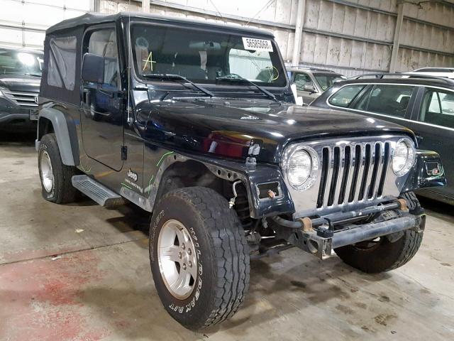 1J4FA44S96P743888 - 2006 JEEP WRANGLER / BLACK photo 1